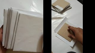 How to make Canvas board for painting at home  DIY Handmade canvas board afir art amp craft [upl. by Eirrak]