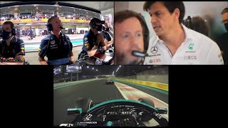 RedBull vs Mercedes Full Live Reactions Final Lap Abu Dhabi GP 2021 F1 [upl. by Eirised]