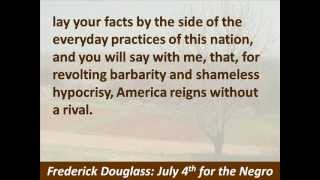 Meaning of July 4th for the Negro  Frederick Douglass Speech  Hear the Text [upl. by Nairbo640]