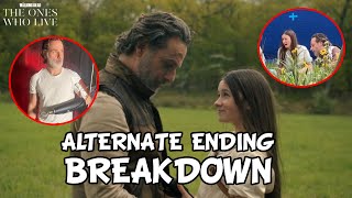 The Walking Dead The Ones Who Live Finale Alternate Ending Scene Breakdown [upl. by Aicnarf786]