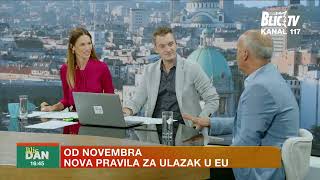 Od novembra nova pravila za ulazak u EU  BLIC DAN [upl. by Sherborne]