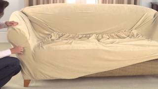 How To Install 1pc Stretch Slipcovers [upl. by Delmer941]