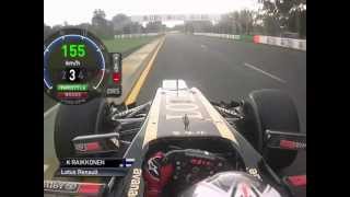 Kimi Raikkonen onboard last Lap  Australia 2013 [upl. by Junette]