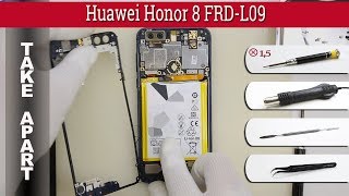 How to disassemble 📱 Huawei Honor 8 FRDL09 Take apart Tutorial [upl. by Toogood]