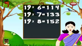 Maths Times Tables HD  Times Tables For Kids  Times Tables Practice  Multiplication Table of 19 [upl. by Toh]