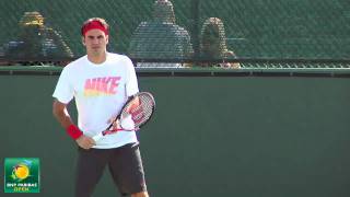 Roger Federer Forehands and Backhands in HD  Indian Wells Pt 05 [upl. by Akilam178]