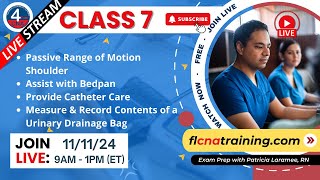 LIVE 4YourCNA Classroom Class 7  CNA Mastery Bedpan Assistance Catheter Care amp More 💧🛏️ [upl. by Evangelist]