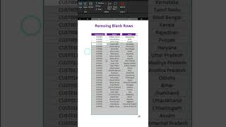 How to remove BLANK ROWS in Excel  ExcelTips DataCleaning RemoveBlankRows ExcelTutorial [upl. by Okun140]