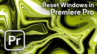 Open Closed Windosw in Premiere Pro [upl. by Gretal]