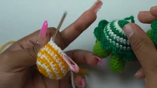 TORTUGA A CROCHET PARA LLAVEROS FACILES Y SENSILLLOS DE TEJER [upl. by Arykat]