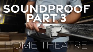 Soundproofing A Home Theatre with ISOmax Clips  Part 3  AFT Construction [upl. by Charry]