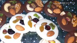 Mendiant chocolate easy n full recipe  homemade fruit chocolate [upl. by Cai]