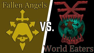 Tactical Veterans with Grenade Support  Fallen Angels Vs World Eaters  DoW Unification Mod [upl. by Lenad]