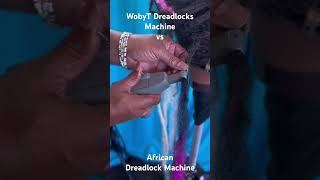 African Dreadlocks Machine vs Amazon Dreadlock Machine dreadlockmachine locs [upl. by Acireh]