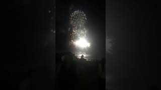 Fireworks at Surfers Paradise Beach New Years Eve 311217 [upl. by Goldman]