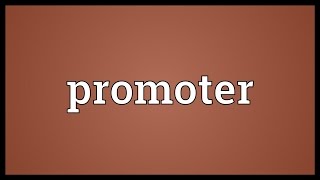 Promoter Meaning [upl. by Aramanta]