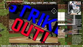 Retro Viewers Choice S2 Game 202  Triple Play 2001 PS1 [upl. by Nowujalo]