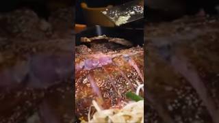 T bone griled with garlic and butter raw or perfect satisfying asianstreetfood shorts foodie [upl. by Landa844]