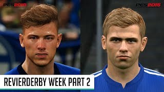 PES  Schalke Faces Past amp Present Comparison [upl. by Annai611]