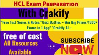 HCL Exam Preparation 2025  Latest Notes Test Series Previous Papers Latest Updates [upl. by Norri905]