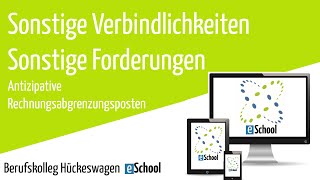 Sonstige Verbindlichkeiten sonstige Forderungen  antizipative RAP Buchungssätze einfach erklärt [upl. by Meibers]