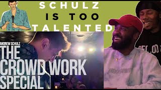 😂 WTF  Andrew Schulz The Crowd Work Special  REACTION [upl. by Cordelie]