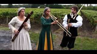 History Bagpipes Oboe Medieval Music In FranceFrench WinesLoire Valley or Champagne Vineyard [upl. by Tenom]