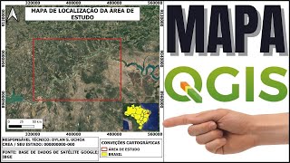 MAPA de Localização no QGIS GUIA COMPLETO [upl. by Peednus]