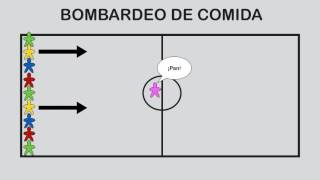 BOMBARDEO DE COMIDA  Juegos Educación Física [upl. by Adiv]