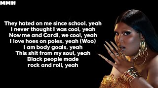 Lizzo  Rumors feat Cardi B Lyrics [upl. by Rayburn554]