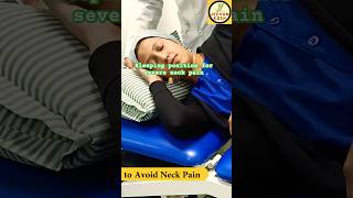 Best sleeping position for neckpain physiotherapy neckpainrelief youtubeshorts [upl. by Nailimixam512]