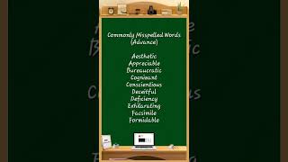 Commonly Misspelled Words 108 spellingmistakes spellingerrors spelling exam education [upl. by Proctor]