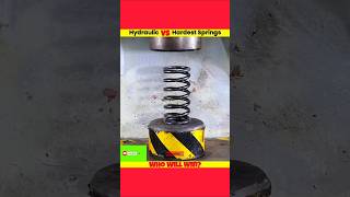 Hydraulic Press vs Springs  Who will WIN [upl. by Siegel]