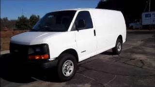 2006 Chevrolet Express Cargo Van 3500 Start Up Engine amp In Depth Tour [upl. by Yanetruoc]