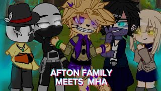 •AFTON FAMILY MEETS MHA•  part 6  FNAF  MHA  crossover  my au [upl. by Hbahsur]