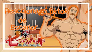 Nanatsu no taizai 💫Reacciona tiktok de escanor 🦁 [upl. by Sibby]