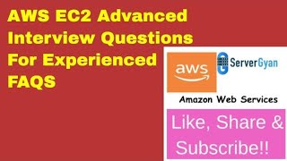 AWS EC2 Advanced Interview Questions for Experienced  FAQS [upl. by Eerpud522]