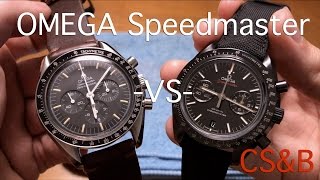 Omega Speedmaster Moon Watch VS Omega Dark Side of the Moon  Comparison and Review [upl. by Yrallam]