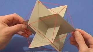 How to make an icosahedron with golden ratio crosssections [upl. by Nosnehpets]