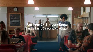 Äntligen 345 meter långa lastbilar på svenska vägar  Trafikverket [upl. by Ariaj]