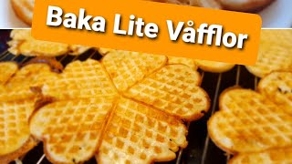 Baka lite vÃ¥fflor ğŸŒ¼ MjÃ¶lkfria Ã„ggfria amp GlutendfriağŸŒ¼ [upl. by Rafael]