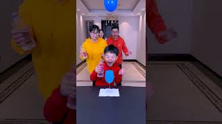 Dont Overflow Challenge So Exciting Give It A Try   Funnyfamily Party Games [upl. by Lal]