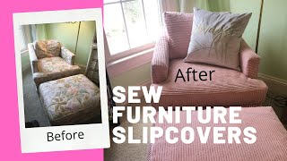 DIY Slipcovers that Look Like Reupholstery [upl. by Uke472]