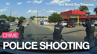 Fort Worth Police Release Video After Officers Shoot Armed Carjacking Suspect [upl. by Hama]