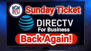 NFL Sunday TicketDirecTV BACK AGAIN [upl. by Bannasch]