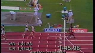 800m Final Men  Commonwealth Games Auckland NZ 1990 [upl. by Sawyor871]