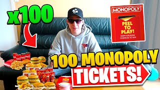 What happens if you buy 100 McDonald’s Monopoly Tickets [upl. by Helprin394]