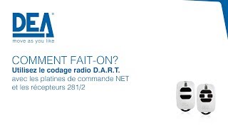 FR  DEA DART  tutorial pour la configuration des platines NET et récepteurs 2812 [upl. by Pember]