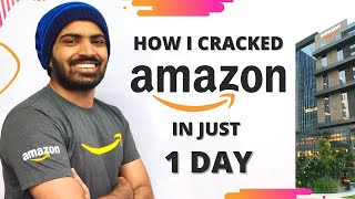 How I prepared for Amazon in just 1 Day 😱 My Amazon Interview Experience  Amazon Interview Question [upl. by Ynohtnaeoj]