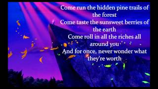 Colors of the Wind by Judy Kuhn w lyrics From Disneys quotPocahontasquot [upl. by Sweatt542]